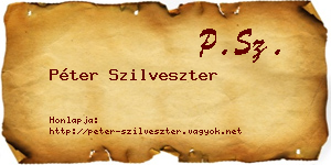 Péter Szilveszter névjegykártya